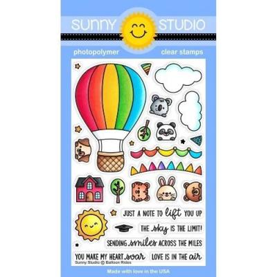 Sunny Studio Clear Stamps - Balloon Rides